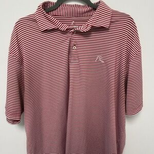 Rhoback Red Striped Polo Shirt